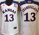 Kansas Jayhawks 13 Wilt Chamverlain White College Basketball Jersey,baseball caps,new era cap wholesale,wholesale hats